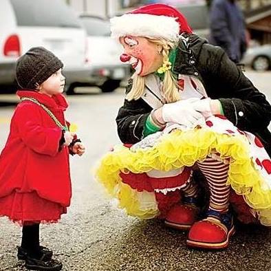Clowning with a kid